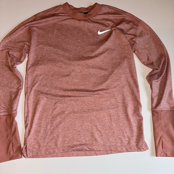 Nike Pink Long Sleeve Dri-Fit Shirt - Picture 1 of 8